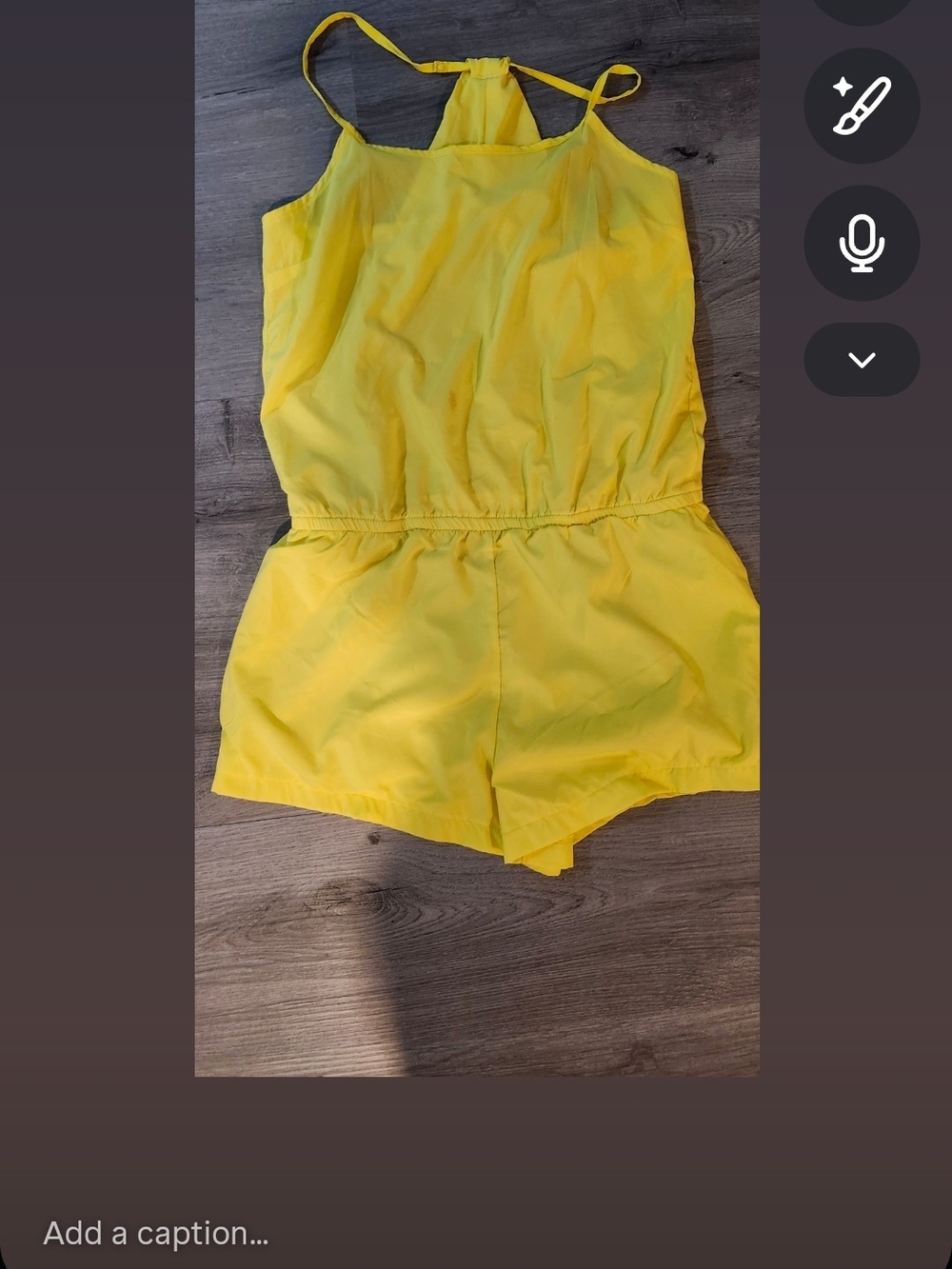 Fabletics Yellow Sleeveless Romper - Bright Summer Shorts